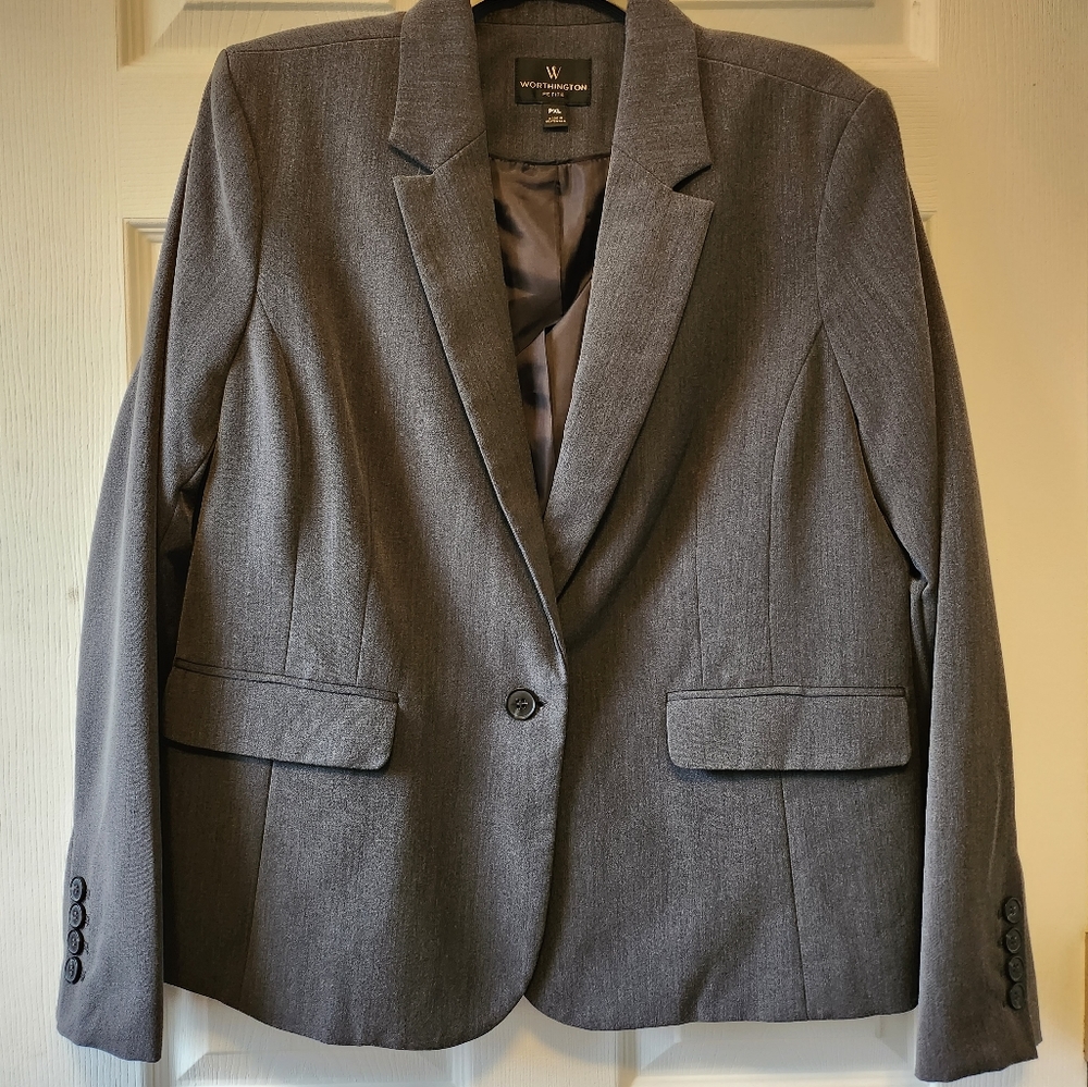 NWT Grey Suit Jacket Worthington
